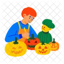 Pumpkin Carving Halloween Squash Icon