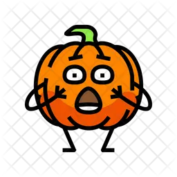 Pumpkin Character  Icon