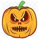 Pumpkin Emoji Creepy Pumpkin Scary Pumpkin Icône