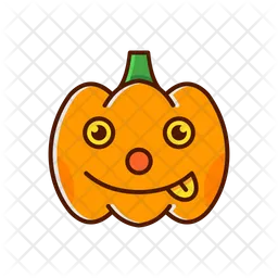 Pumpkin Hungry Emoji Icon