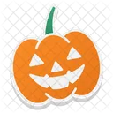 Pumpkin Halloween Scary Icon