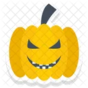 Pumpkin Scary Fearful Icon