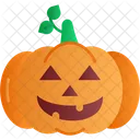 Pumpkin Jackolantern Halloween Decoration Icon