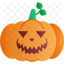 Pumpkin Jackolantern Halloween Decoration Icon