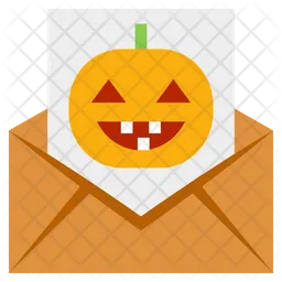 Pumpkin Letter  Icon