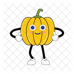 Pumpkin Mascot  Icon