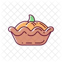 Pumpkin Pie Pie Vegetarian Icône