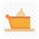 Pumpkin Pie Slice Icon