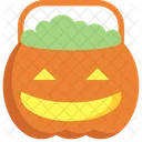 Pumpkin Pot Halloween Icon