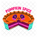Pumpkin Slice Pie Dessert Icon