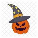 Pumpkin witch hat  Icon