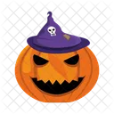Pumpkin with hat  Icon