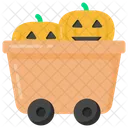 Halloween Cart Pumpkins Cart Halloween Fruits アイコン