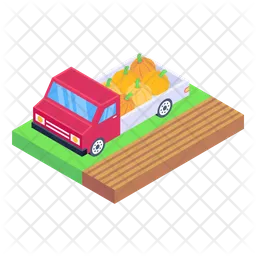 Pumpkins Truck  Icon