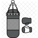 Punching Bag And Gloves  Icon