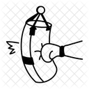 Punching Bag Boxing Training Icon
