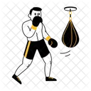 Punching Ball Training Workout Icon