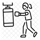 Punching Boxing Workout Icon