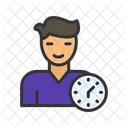 Punctual Time Clock Icon