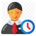 Punctual Employee Punctual Person Punctual User Icon