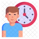 Punctual Employee  Icon