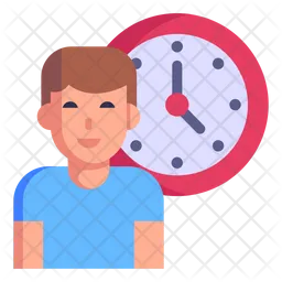 Punctual Employee  Icon