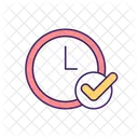 Punctual Time Clock Icon