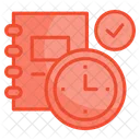 Time Clock Calendar Icon