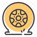 Puncture Tire Tyre Icon