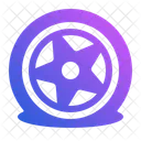 Puncture Tire Flat Tire Deflated Tire Icon