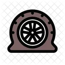 Punctured Tire  Icon