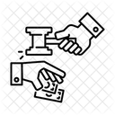 Corruption And Punishment Outline Icon Set Icons Are Created On Pixel Grid 48 X 48 Pixel Lets Enjoy Please Icon