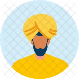 Homem punjabi  Ícone