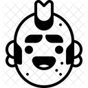 Punk Punk Rock Character Icon