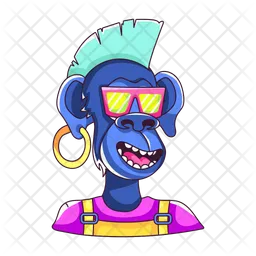 Punk Monkey  Icon