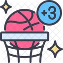 Punkt Basketball Korb Icon