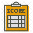 Partitur Scorecard Papier Symbol