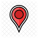 Puntero Rojo Mapa Icono
