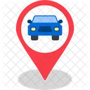 Puntero De Mapa Marcador De Posicion Del Coche Gps Icono