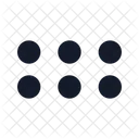 Puntos De Agarre Cuadricula Vertical Menu Icono