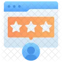 Calificacion Del Cliente Estrella Revision Icono