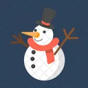 Pupazzo Di Neve Natale Deorazione Icon