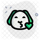 Puppy Blowing A Kiss Icon
