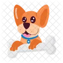 Kawaii Emoticons Dog Pets Dog Cartoons Icon