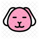Puppy Closed Eyes Icon
