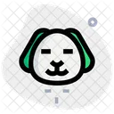 Puppy Closed Eyes Icon