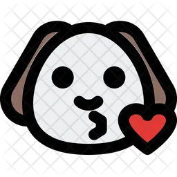 Puppy Kiss Emoji Icon