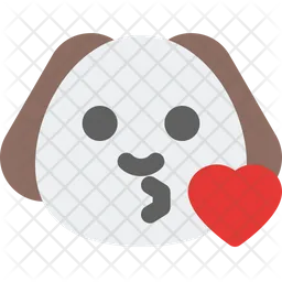 Puppy Kiss Emoji Icon