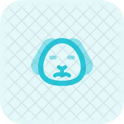 Puppy Sad Closed Eyes Emoji Icon