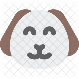 Puppy Smile Emoji Icon